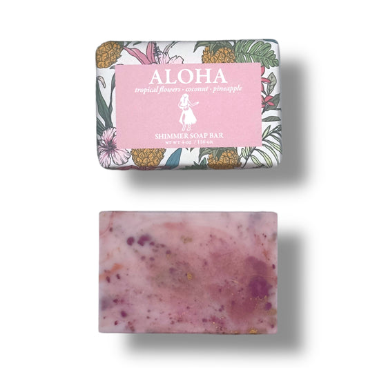 ALOHA Shimmer Soap Bar