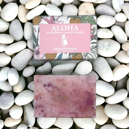 ALOHA Shimmer Soap Bar